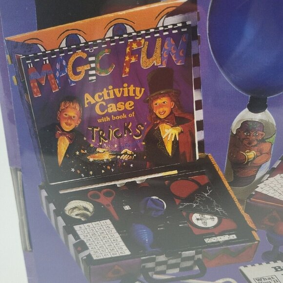Magic Fun Activity Case w/ Book of Tricks Imagine Learn Play Dice Wand Magician - Picture 1 of 11